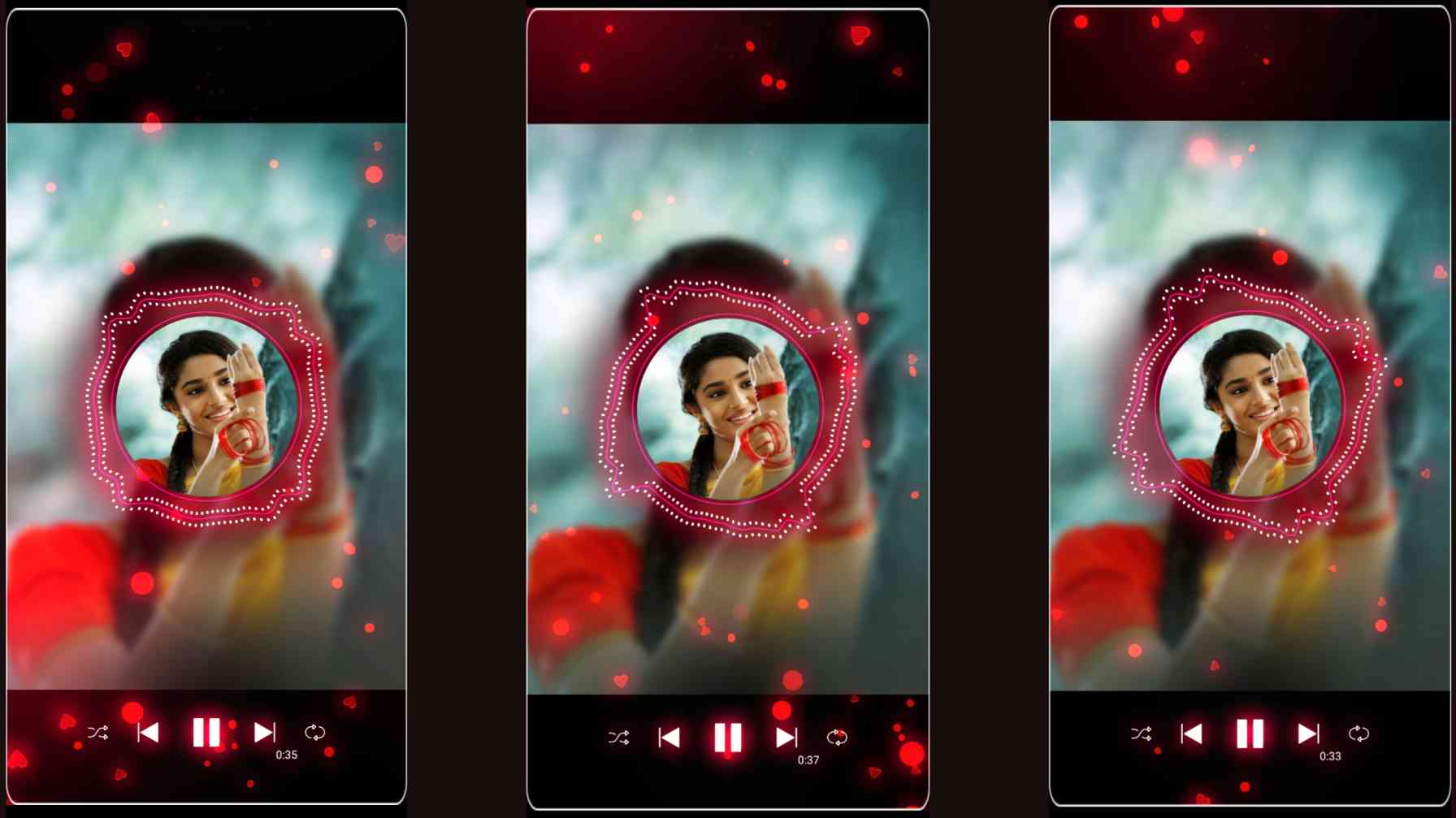 Music Player Vertical Template