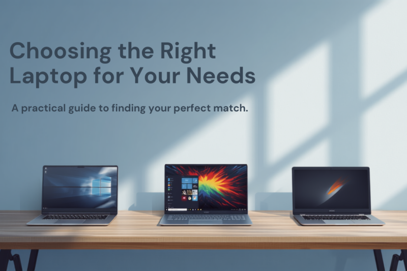 Guide to Choosing the Right Laptop for Your Needs